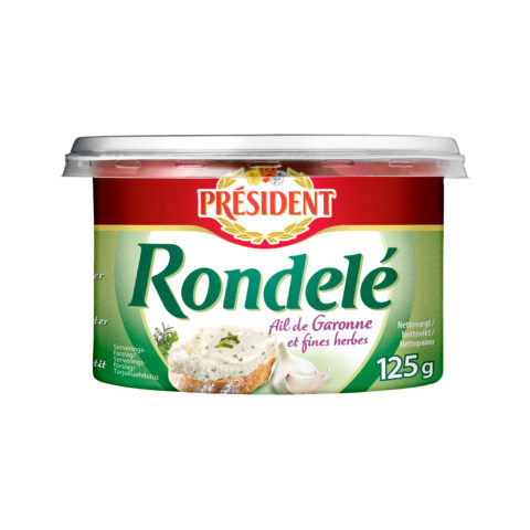 Président Rondelé med hvidløg og urter