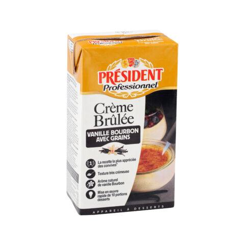 Président Crème Brûlée med vaniljekorn