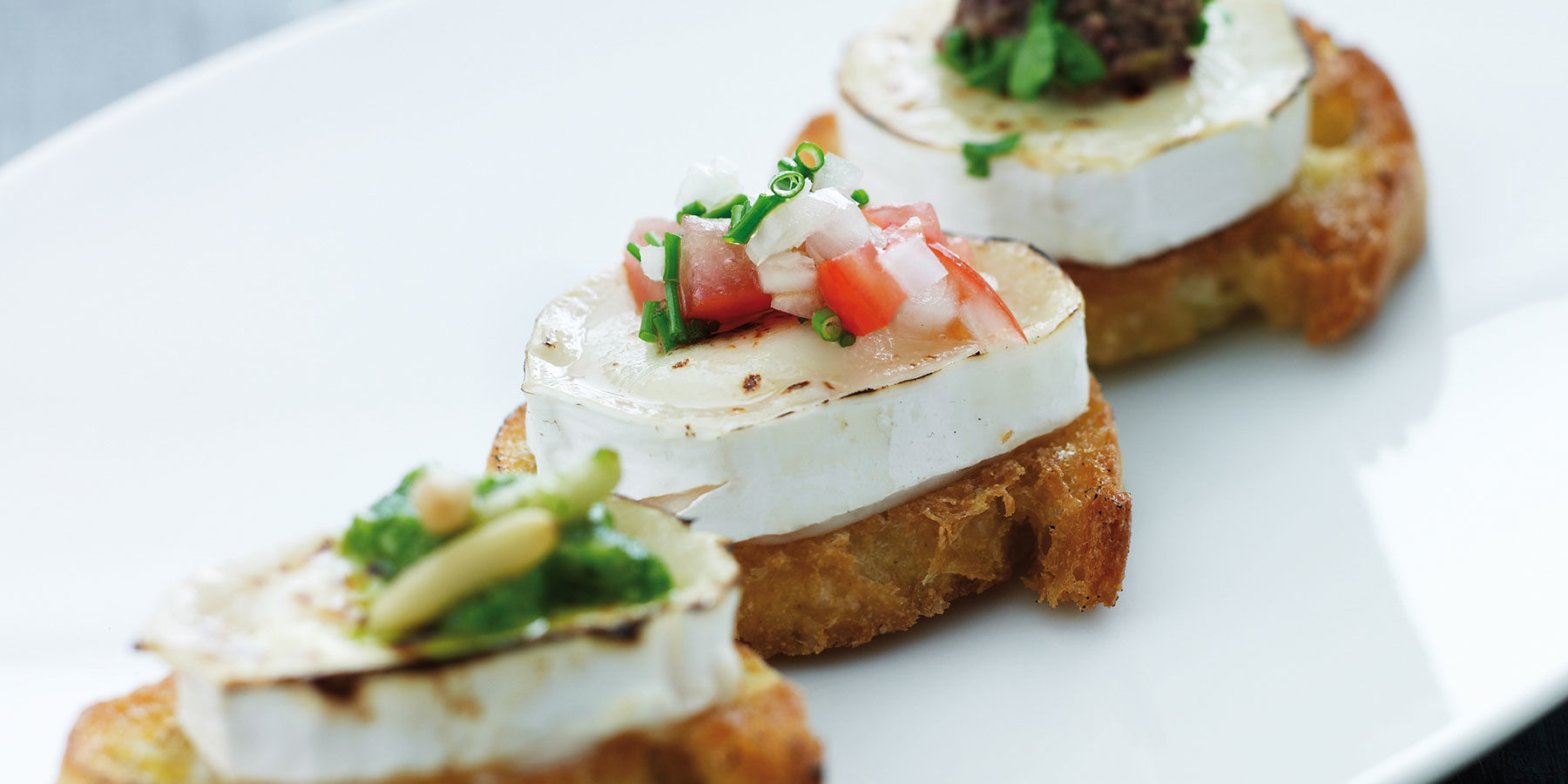 Crostini med gedeost