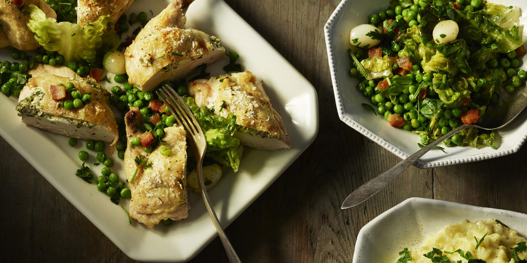 Kylling med cremet fyld